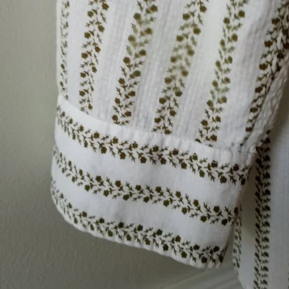 'Talbots' 100% Cotton LS Blouse XL EUC - Picture 5 of 10